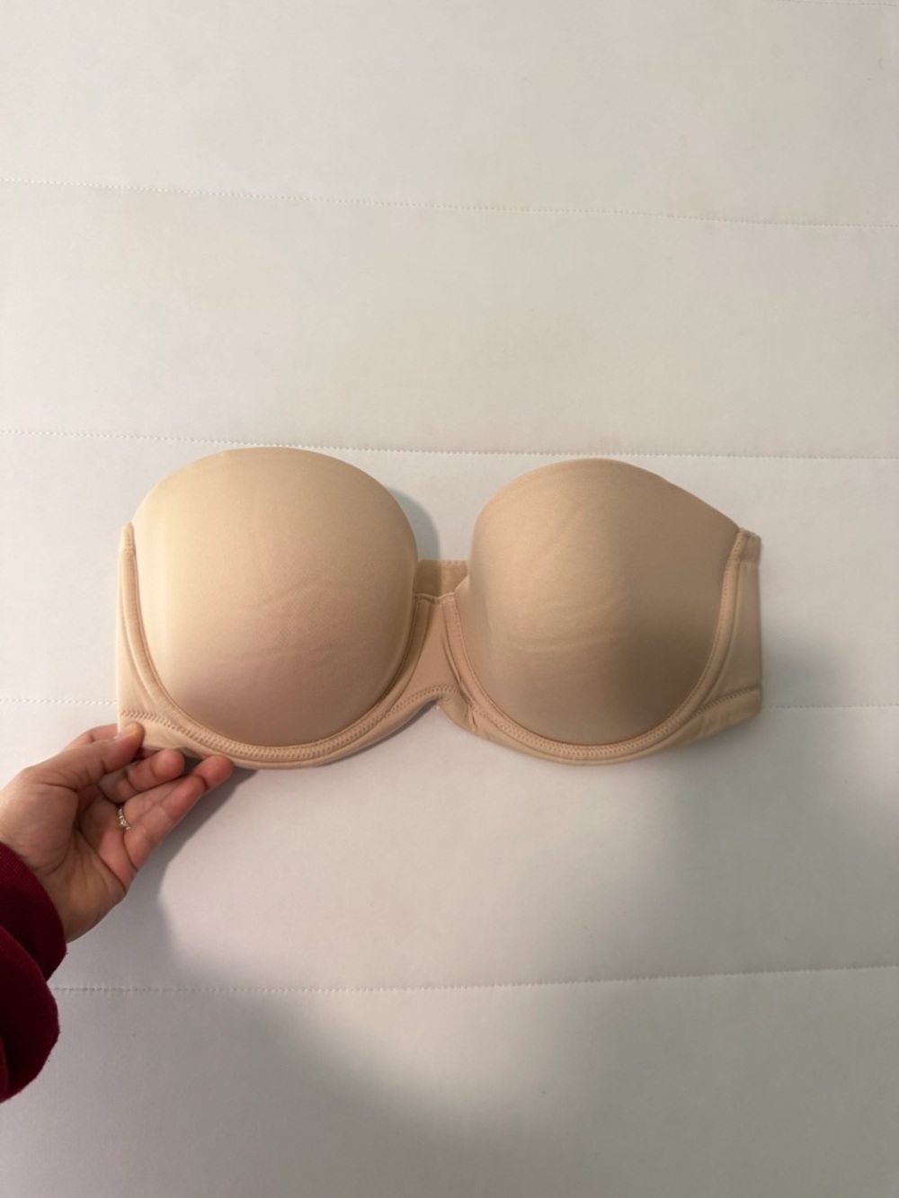 Wacoal Strapless Nude Push-Up Bra - Seamless Support size 36DD